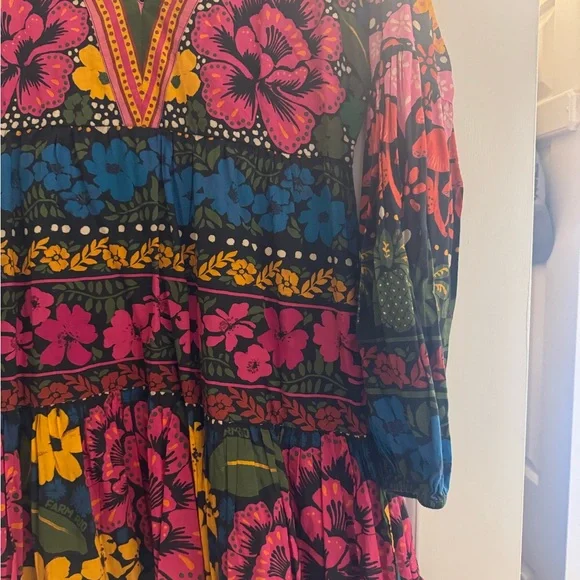 FARM Rio Pink and Green Floral Dress - Picture 6 of 8